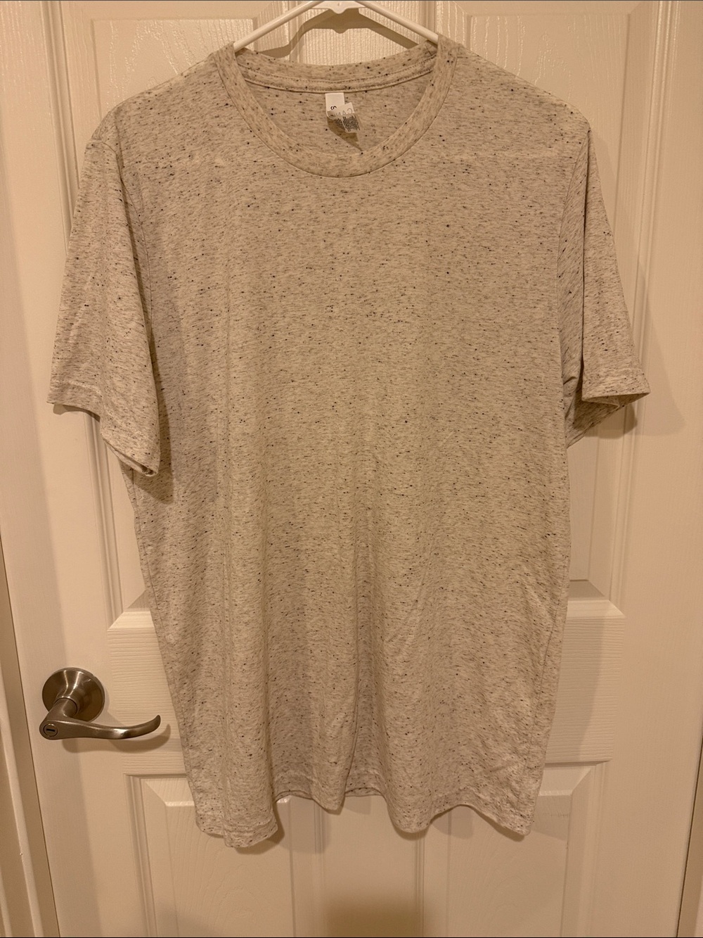 Bella Canvas Men's Heather Cream Speckled Crew T-Shirt
